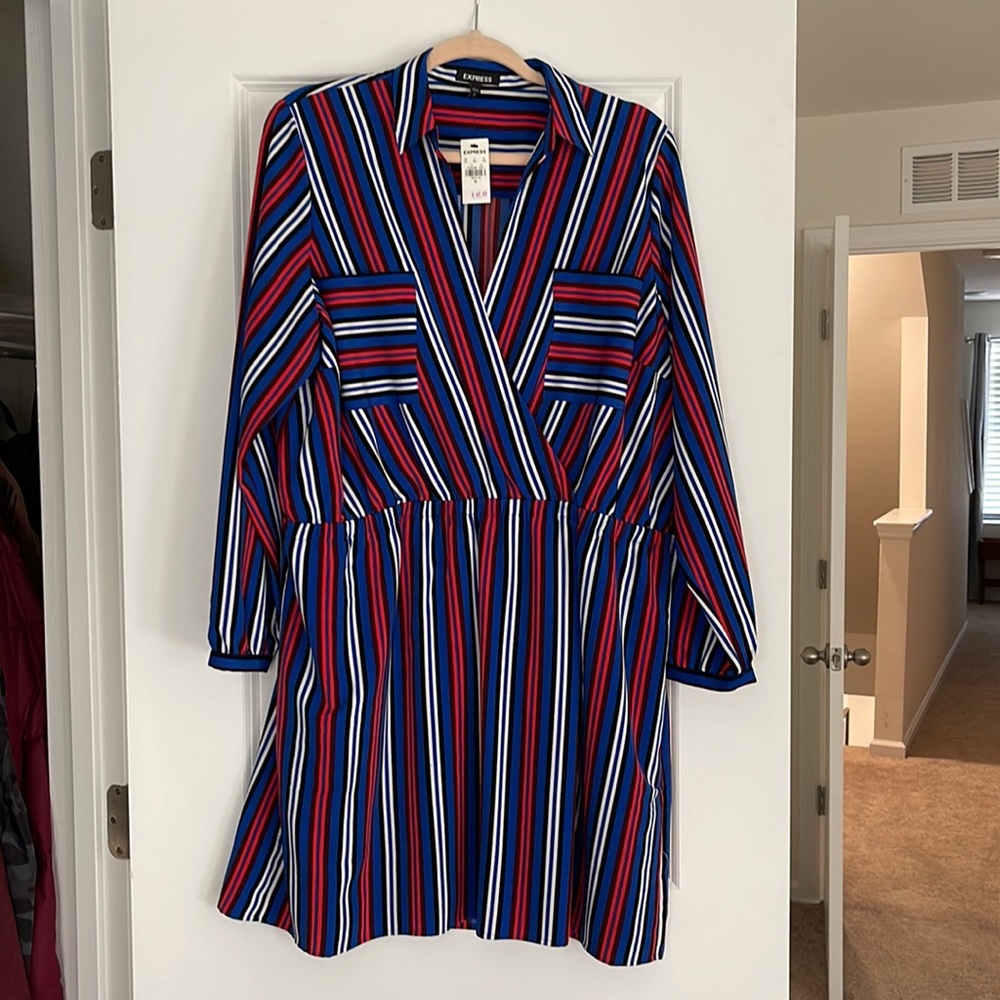 Express striped woman’s dress